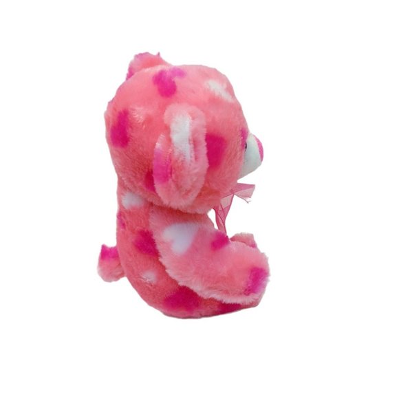 MTY International Co LTD Pink hearts Teddy Bear plush Stuffed 6" 2020 Valentines - Picture 4 of 8